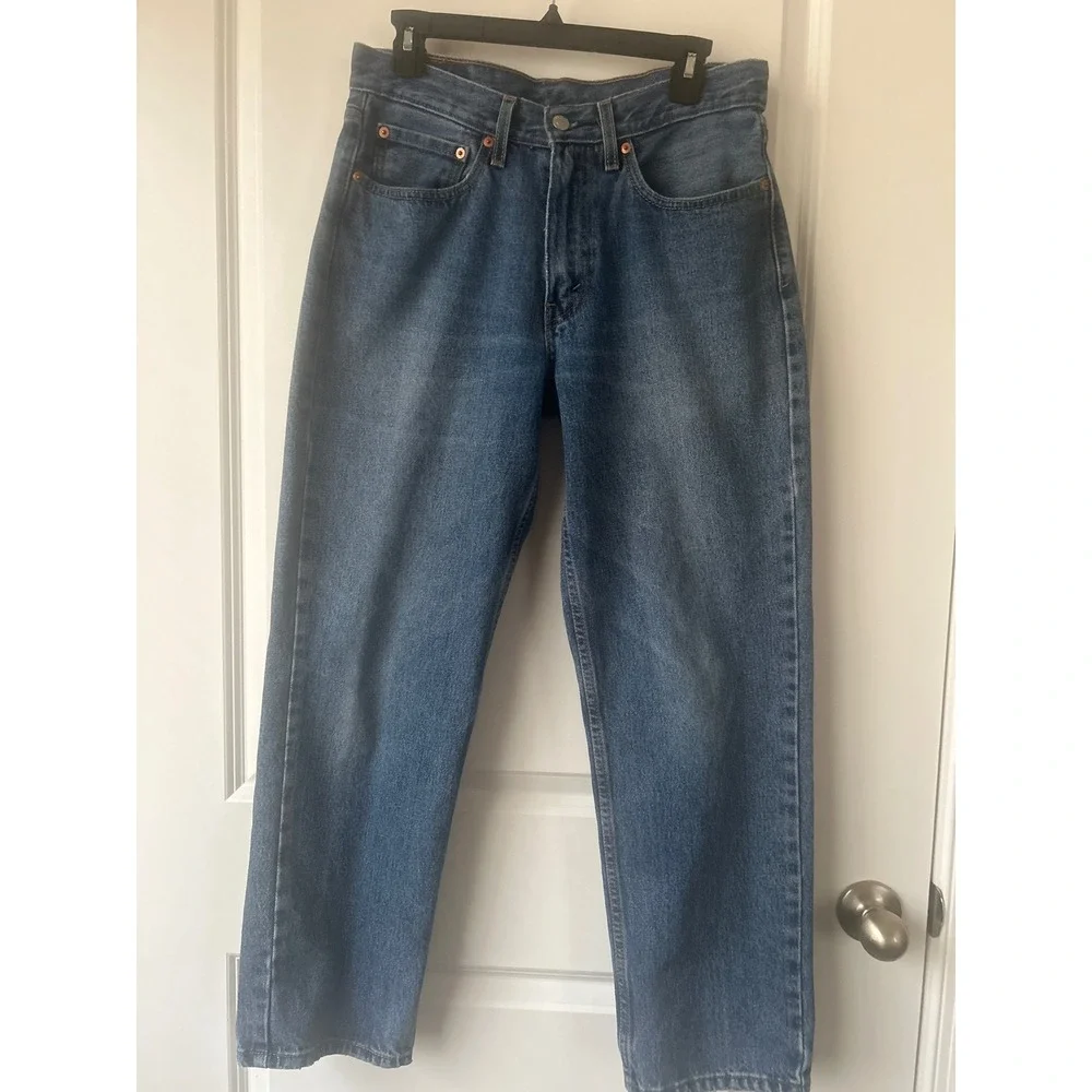 Levis 550 Relaxed Fit Jeans Mens 31x30 Medium Wash Blue Denim Tapered Leg